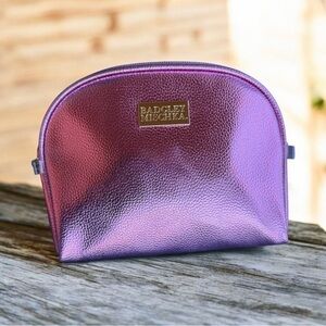 Badgley Mischka metallic Purple Women's cosmetic Bag nwot